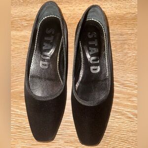 STAUD Black Flats